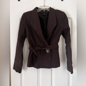 Brown Wrap Jacket